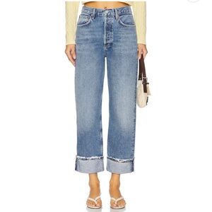 Agolde Women's Blue Jeans with Cuff